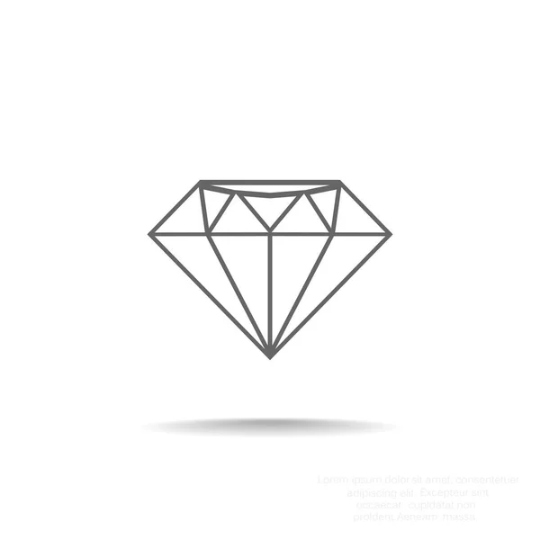 Значок бриллианта — стоковый вектор