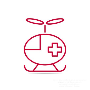 Helikopter basit simgesi