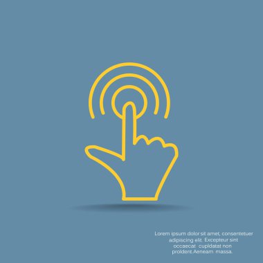 Dokunmatik ekran web simgesi