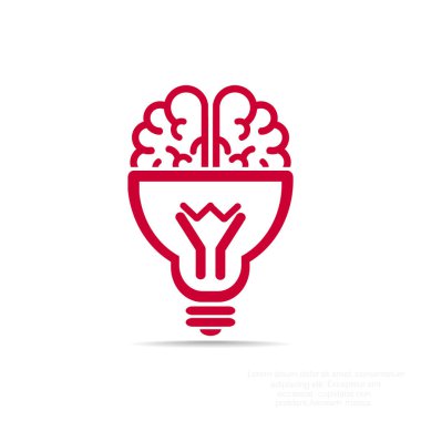 Ampul simgesi olan beyin