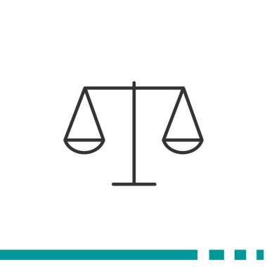 Adalet basit web simgesi ölçekleri