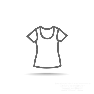 t-shirt basit simgesi