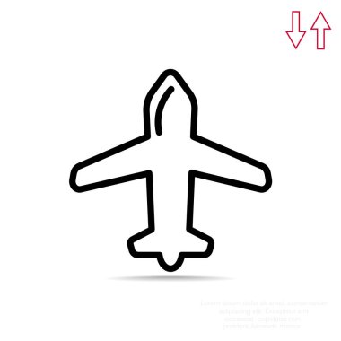 uçak web simgesi