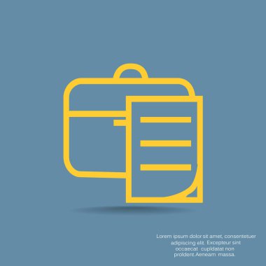 Evrak Çantası'nı basit simgesi