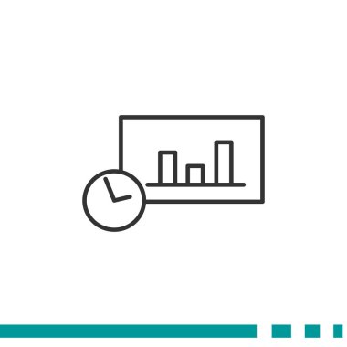Saat web simgesi ile grafik