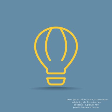 hava balonu basit simgesi