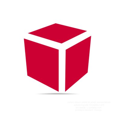 Basit küp web simgesi