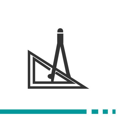 Pergel ile cetvel simgesi