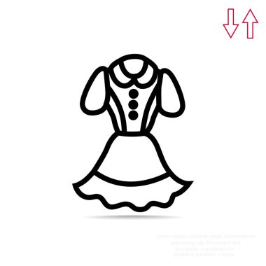 elbise basit simgesi