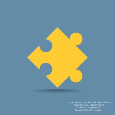 Bulmaca öğesi basit web simgesi