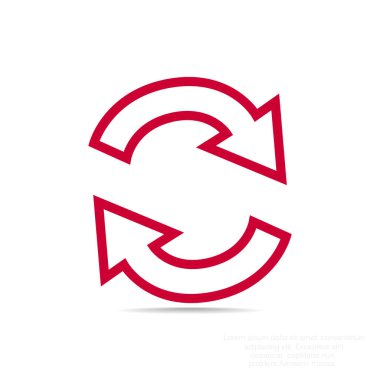 döndürme oklarını daire 