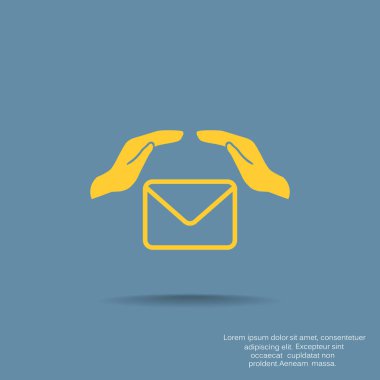 Zarf el web simgesi ile