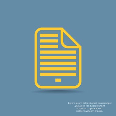 Belge dosya basit web simgesi