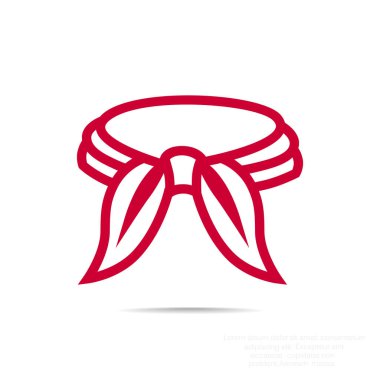 kravat basit simgesi