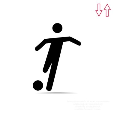 Futbol oyuncu siluet