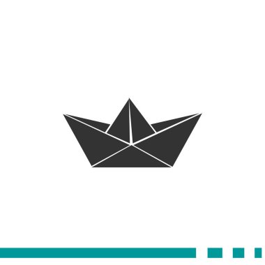 Kağıt gemi simpe web simgesi