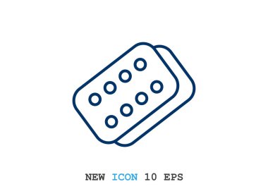 Bandaj sıva basit web simgesi