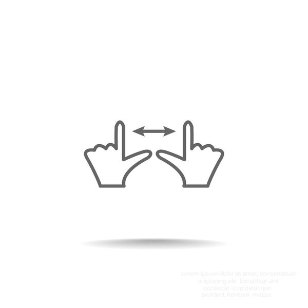 Touch screen web icon