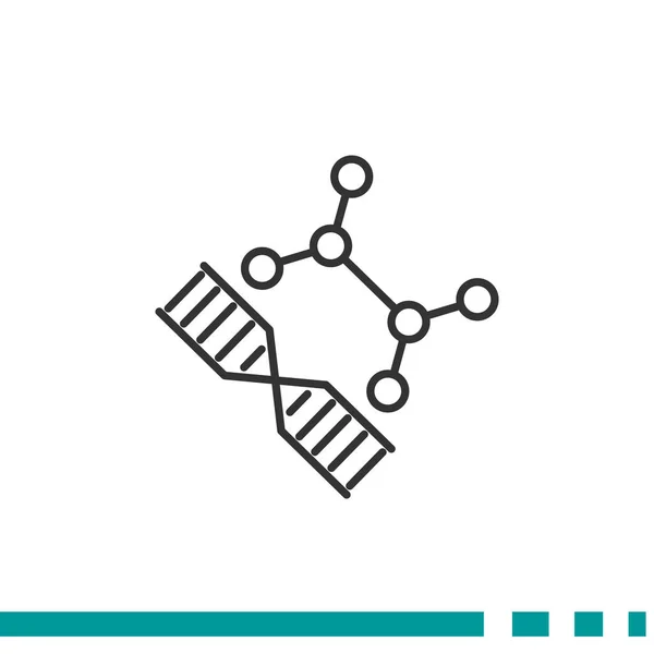 DNA spindelväv ikonen — Stock vektor