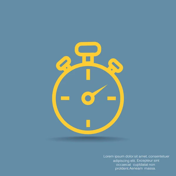 Chronomètre Flat Icon — Image vectorielle