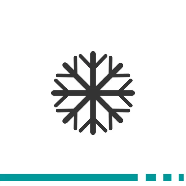 Snöflinga enkel spindelväv ikonen — Stock vektor