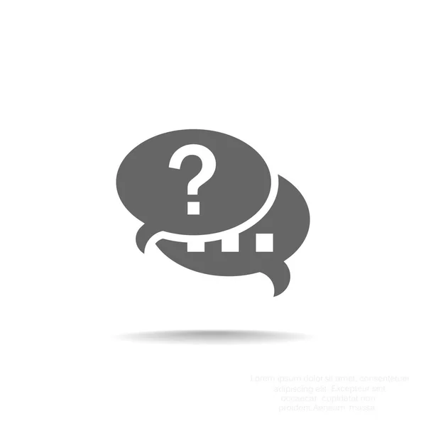 Bulles de dialogue icône web — Image vectorielle