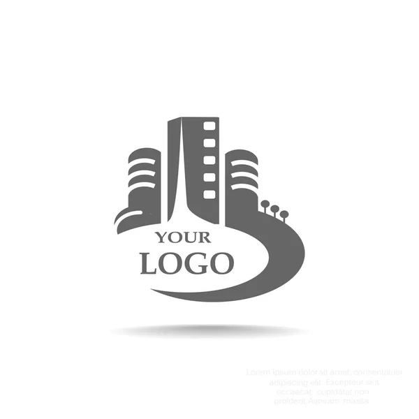 Městské budovy logo pro vaši firmu — Stockový vektor