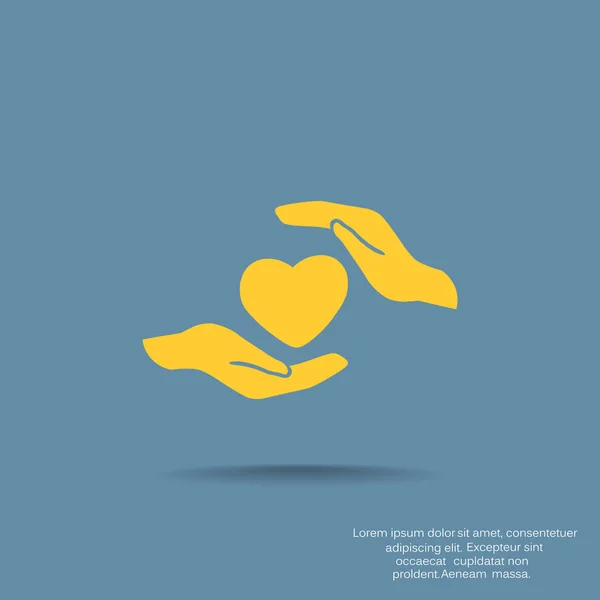 Icono web de caridad. diseño vectorial — Archivo Imágenes Vectoriales