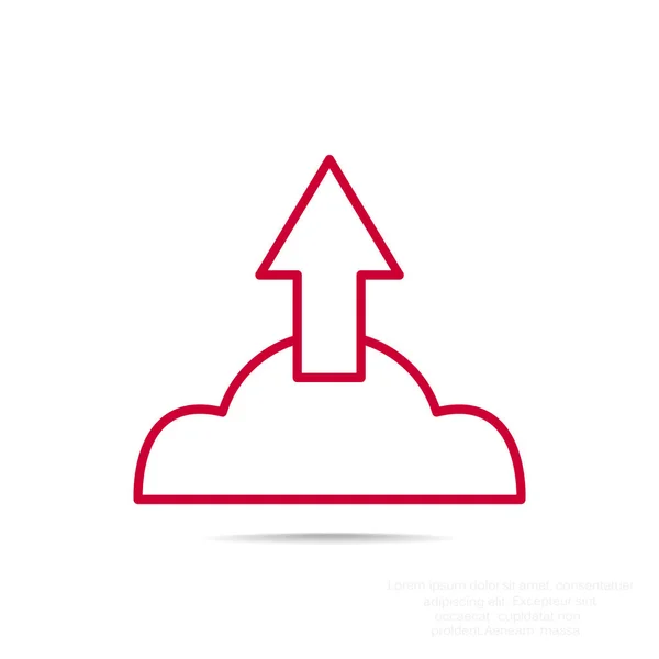 Cloudopslagpictogram — Stockvector