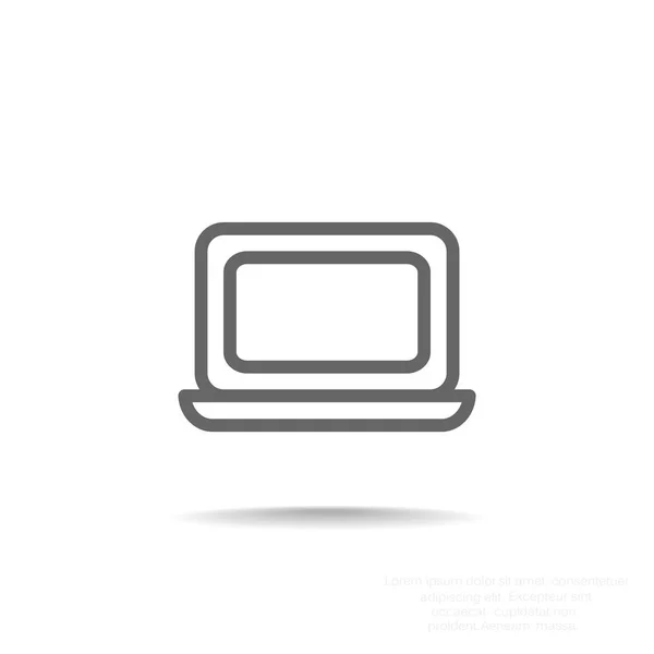 Ordenador de escritorio icono — Archivo Imágenes Vectoriales