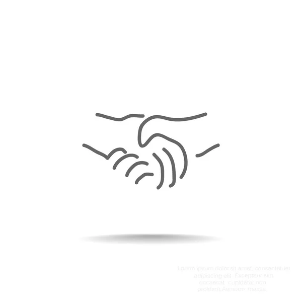 Handshake icono web — Archivo Imágenes Vectoriales
