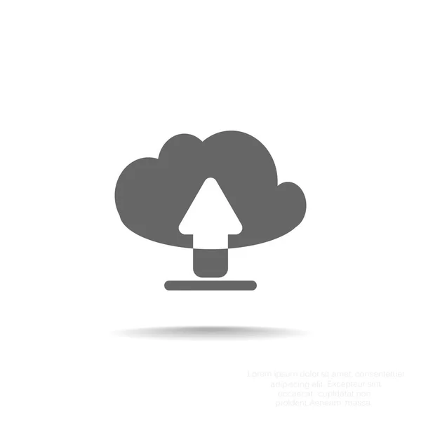 Ikon för molnlagring — Stock vektor