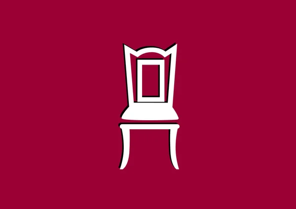 Sandalye web simgesi — Stok Vektör