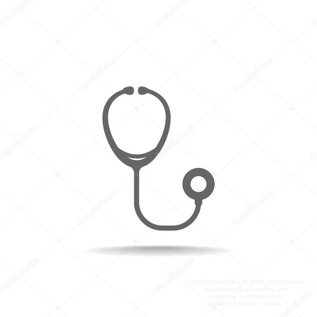 Stethoscope simple web icon 