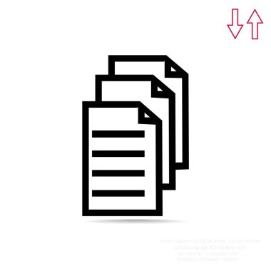 Dosyaları veya belgeleri web simgesi