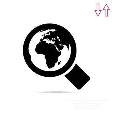 Basit büyüteç simgesini