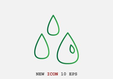 Sıvı damlacıkları basit web simgesi