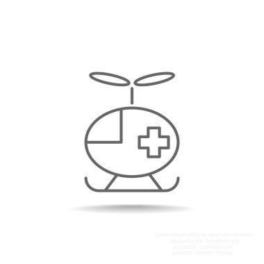 Helikopter basit simgesi