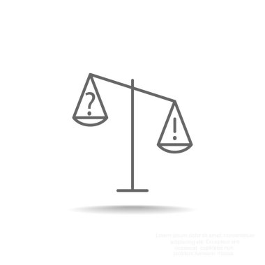 Adalet basit web simgesi ölçekleri