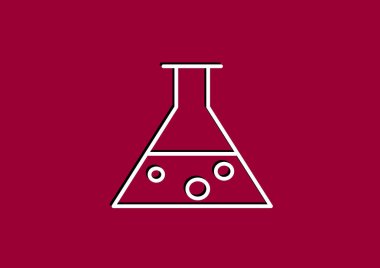 Kimyasal şişesi basit web simgesi