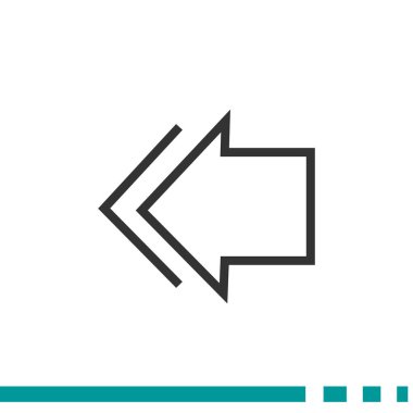 Ok işaret sol simgesi