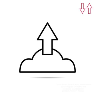 bulut depolama simgesi