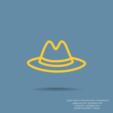 Klasik şapka web simgesi