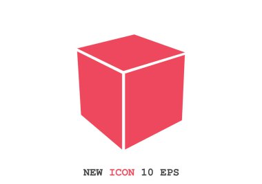 Basit küp web simgesi