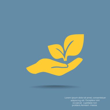 çevre koruma bir el işareti Filiz