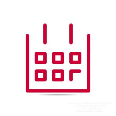 Web takvim simgesini