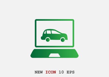 Dizüstü ekran araba ile