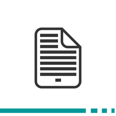 Belge dosya basit web simgesi