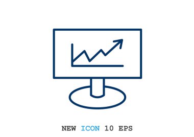 iş büyüyen grafik sunum simgesini
