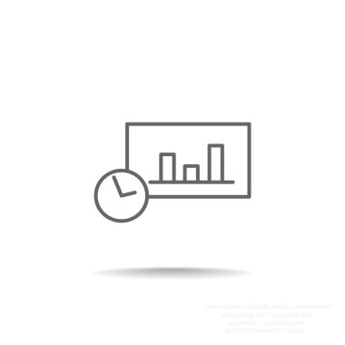 Saat web simgesi ile grafik